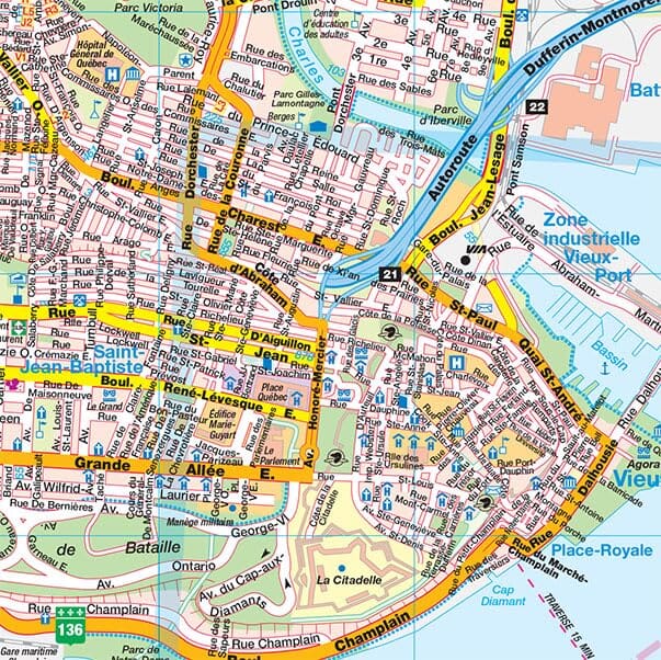 Plan des rues - ville de Québec | GM Johnson plan de ville GM Johnson 