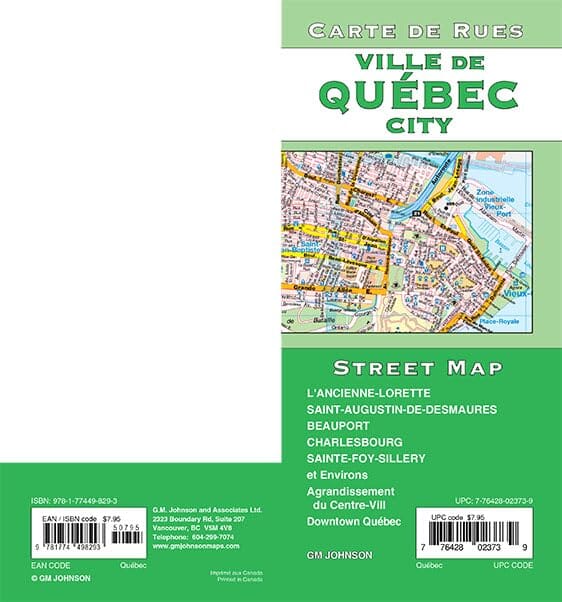 Plan des rues - ville de Québec | GM Johnson plan de ville GM Johnson 