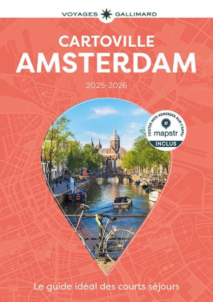 Guide de voyage de poche- Amsterdam 2025/26 | Cartoville guide de voyage Gallimard
