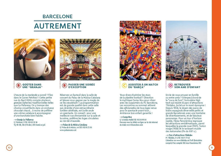 Plan détaillé - Barcelone 2024/25 | Cartoville carte pliée Gallimard 