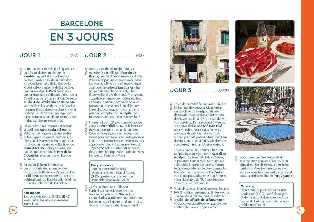 Plan détaillé - Barcelone 2024/25 | Cartoville carte pliée Gallimard 