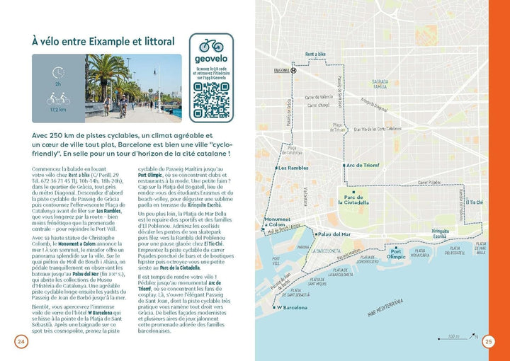 Plan détaillé - Barcelone 2024/25 | Cartoville carte pliée Gallimard 