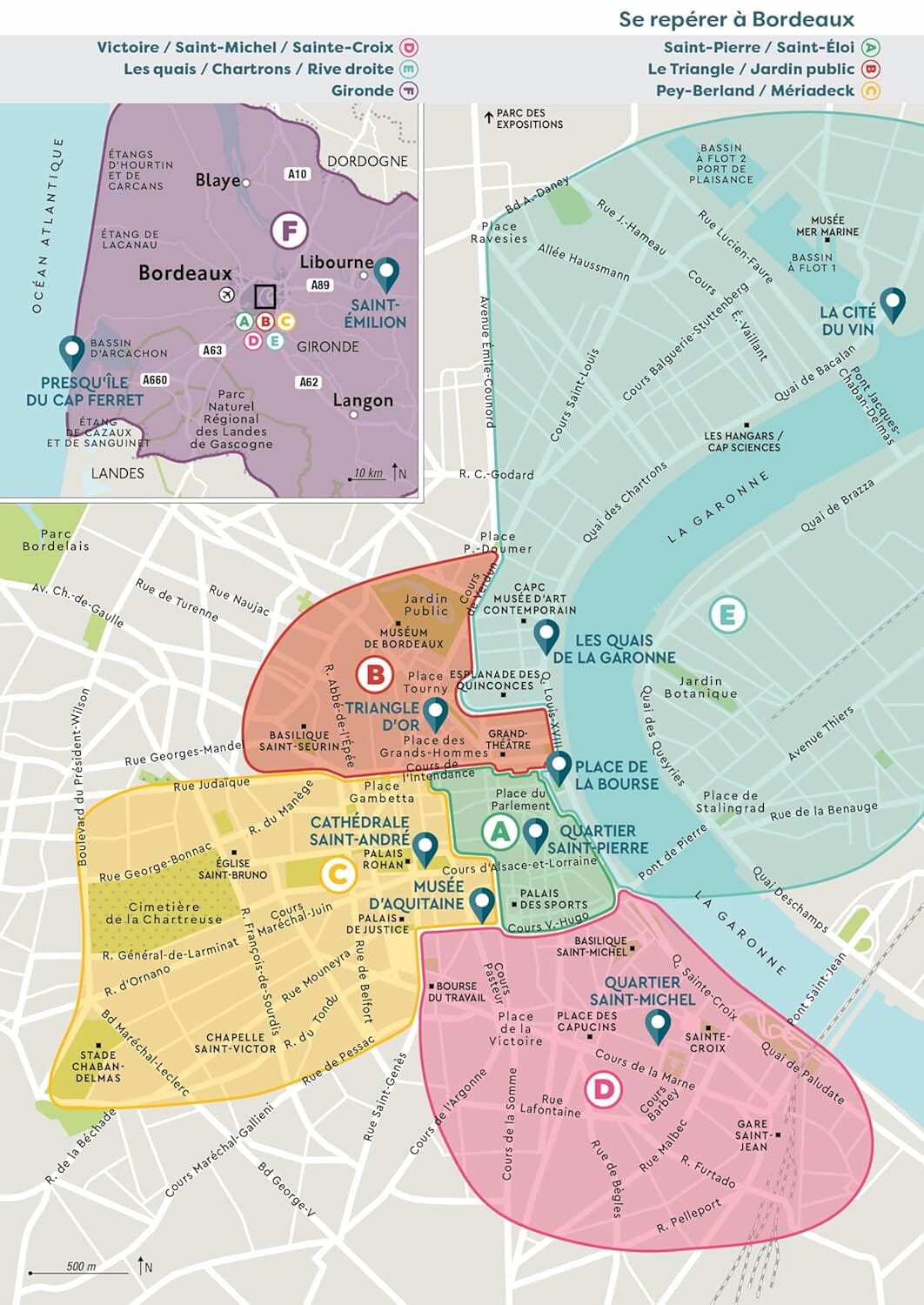 Guide de voyage de poche- Bordeaux | Cartoville guide de voyage Gallimard