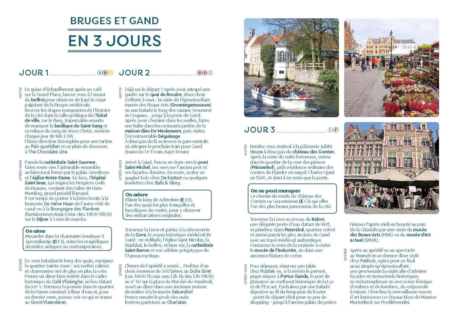 Guide de voyage de poche - Bruges & Gand | Cartoville guide de voyage Gallimard
