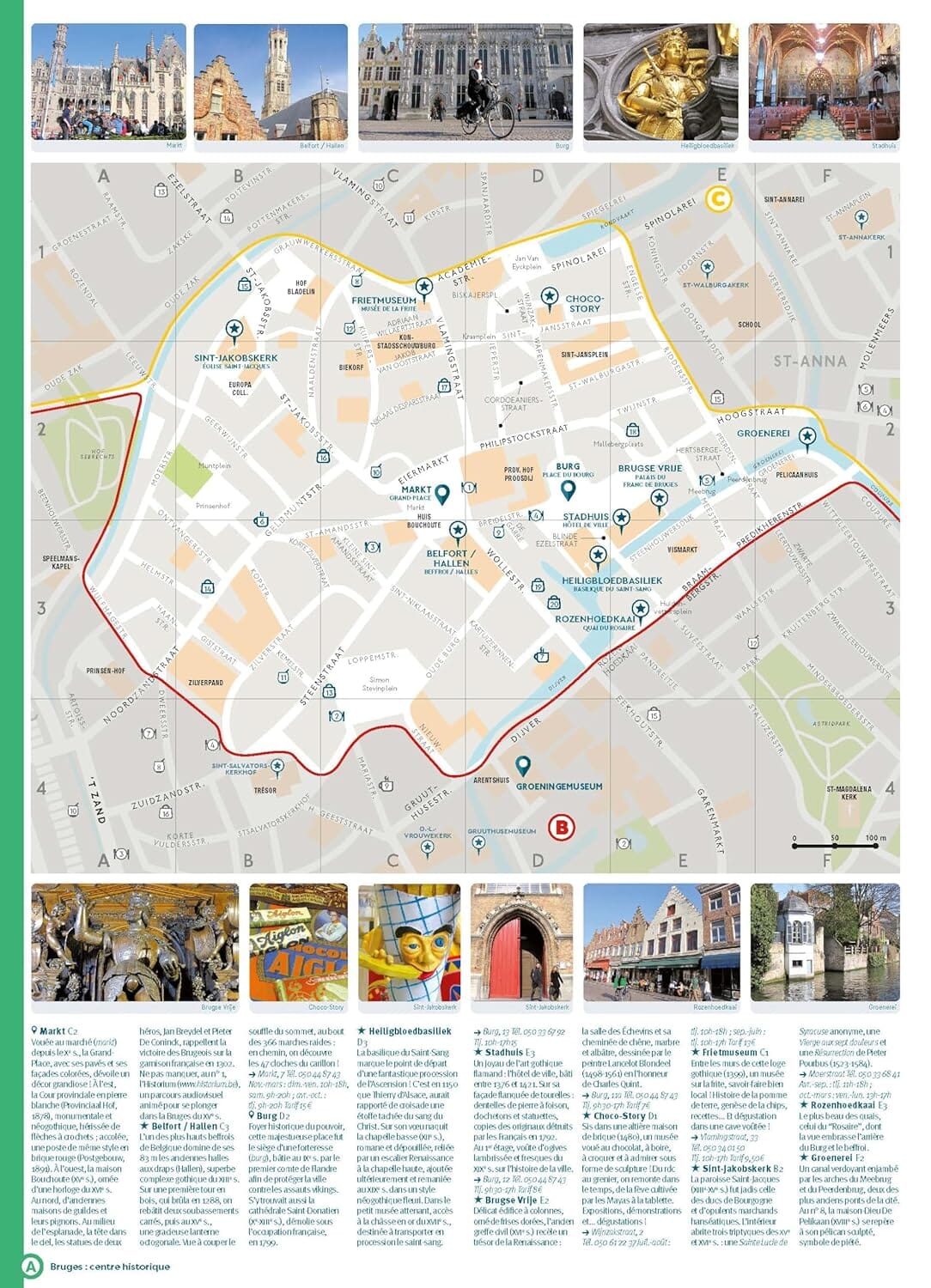 Guide de voyage de poche - Bruges & Gand | Cartoville guide de voyage Gallimard