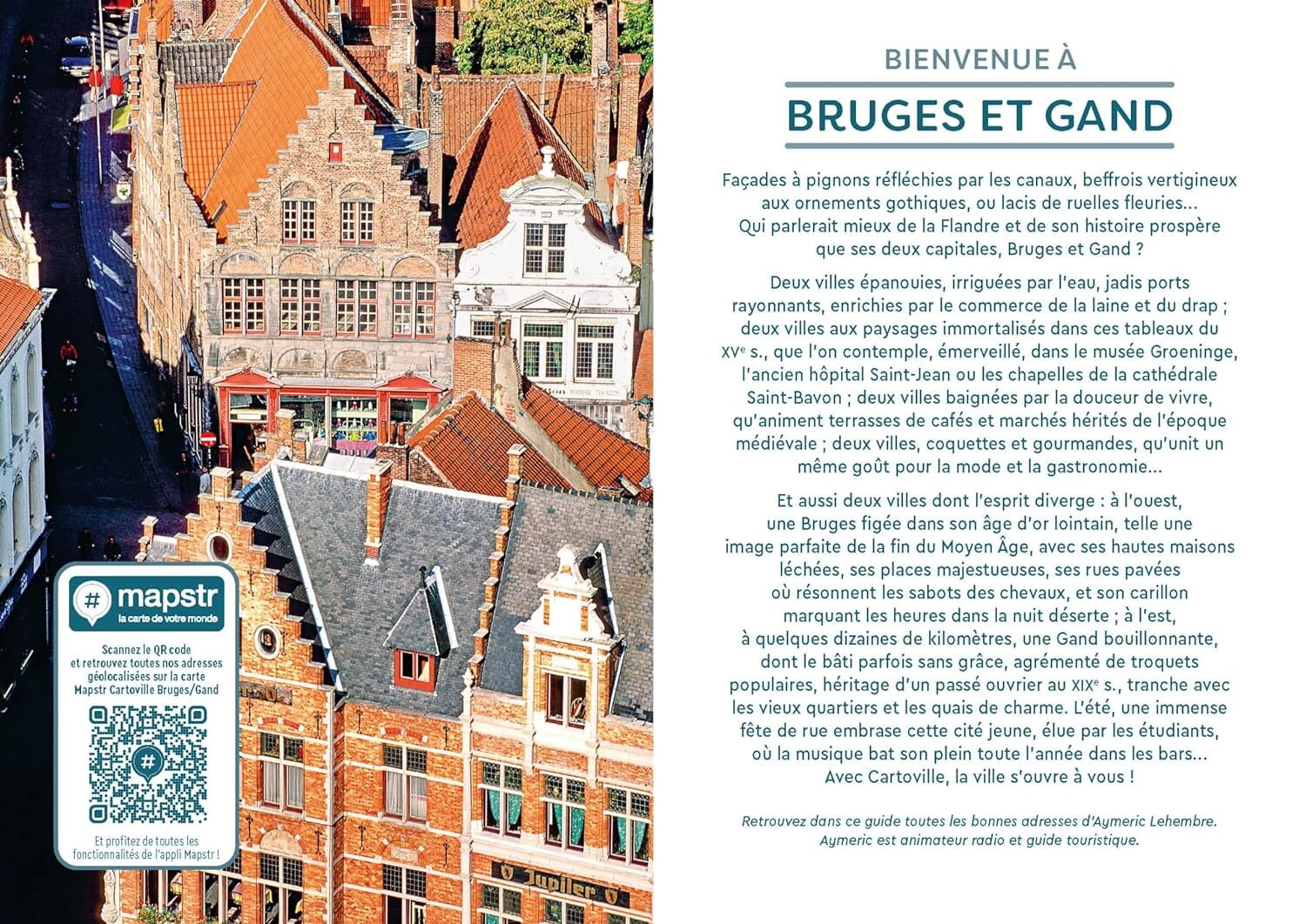 Guide de voyage de poche - Bruges & Gand | Cartoville guide de voyage Gallimard