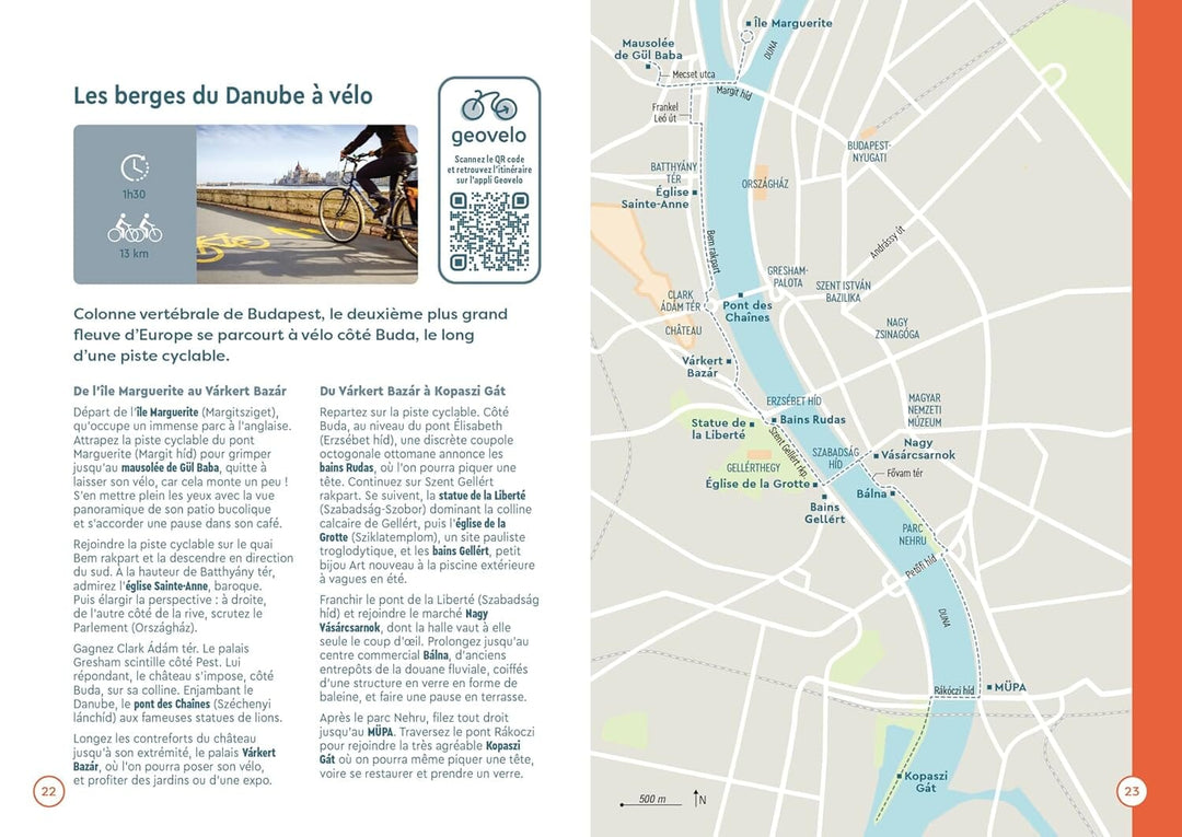 Plan détaillé - Budapest | Cartoville carte pliée Gallimard 