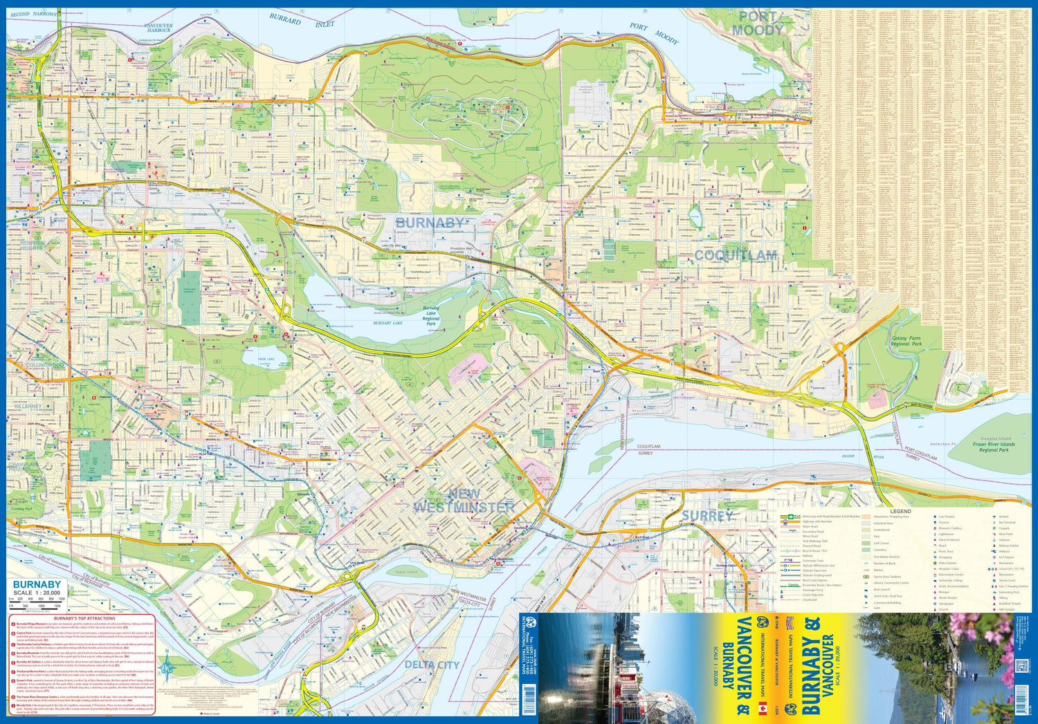 Plan détaillé - Burnaby & Vancouver | ITM plan de ville ITM
