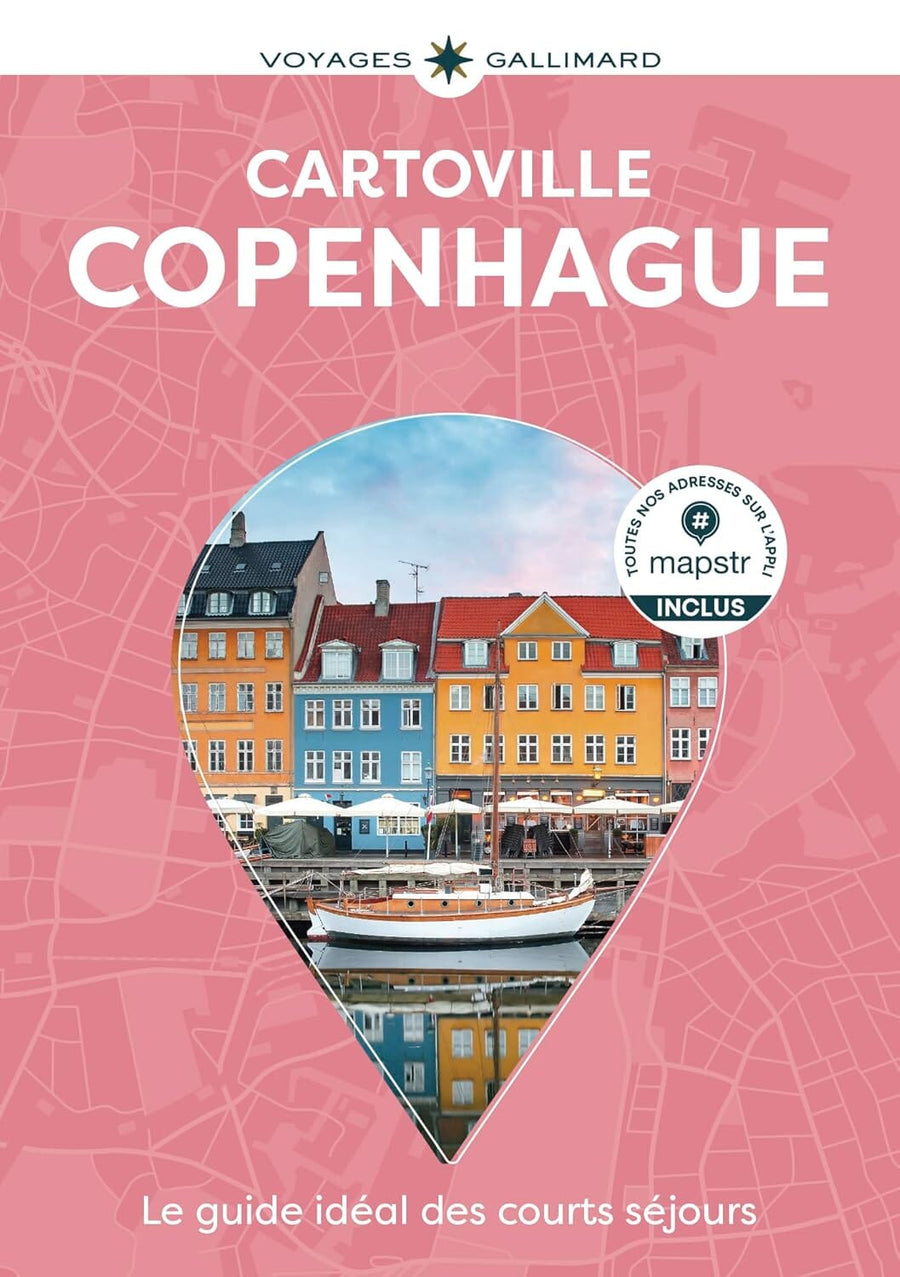 Plan détaillé - Copenhague | Cartoville carte pliée Gallimard 