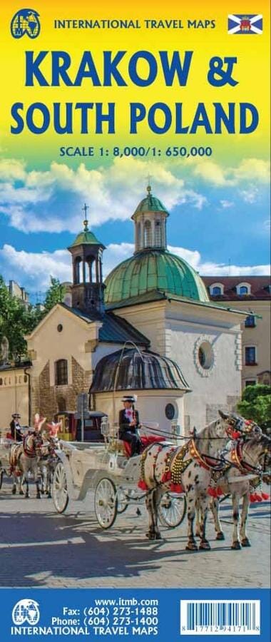 Plan détaillé - Cracovie & Pologne Sud | ITM carte pliée ITM 