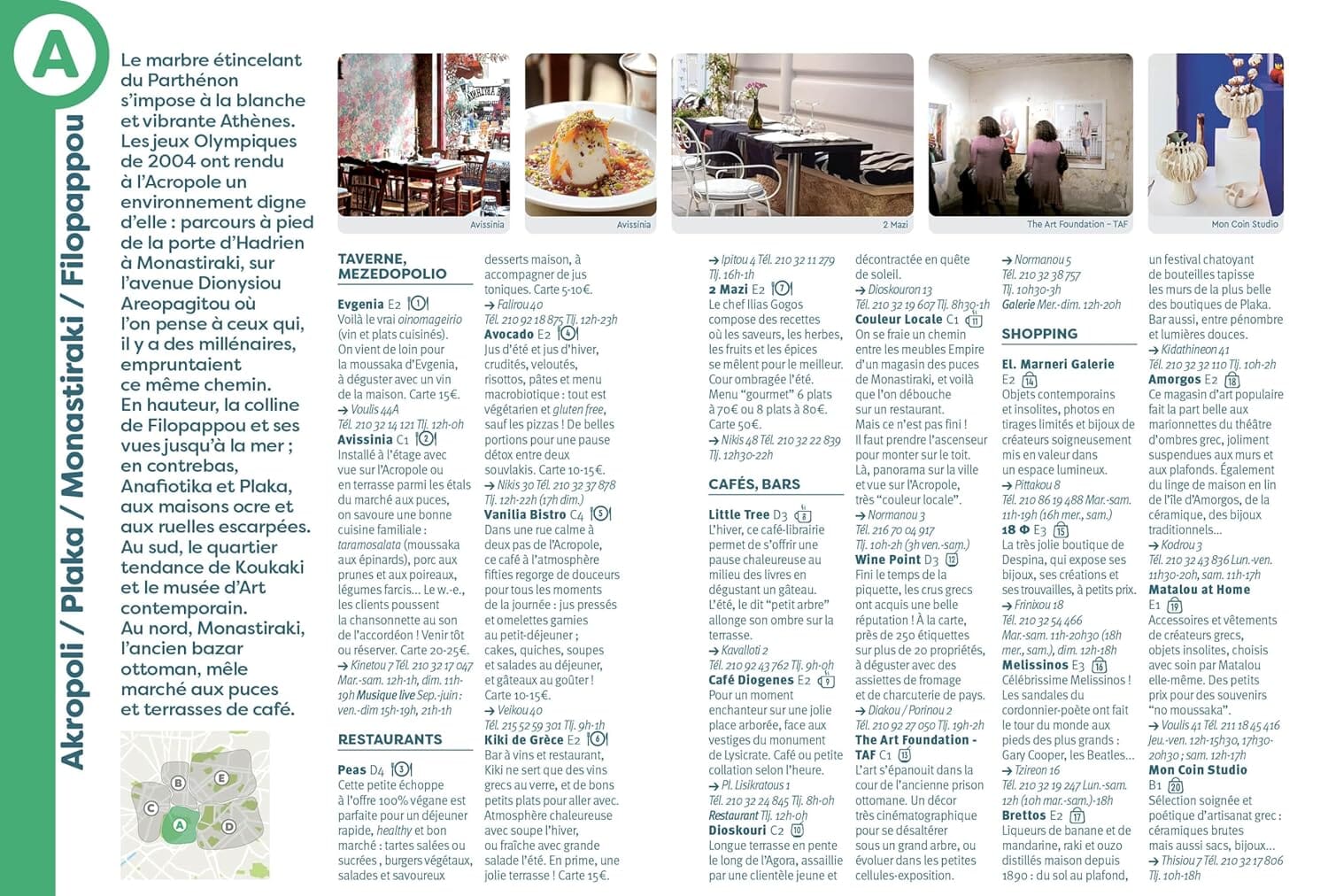 Guide de voyage de poche - Athènes | Cartoville guide de voyage Gallimard