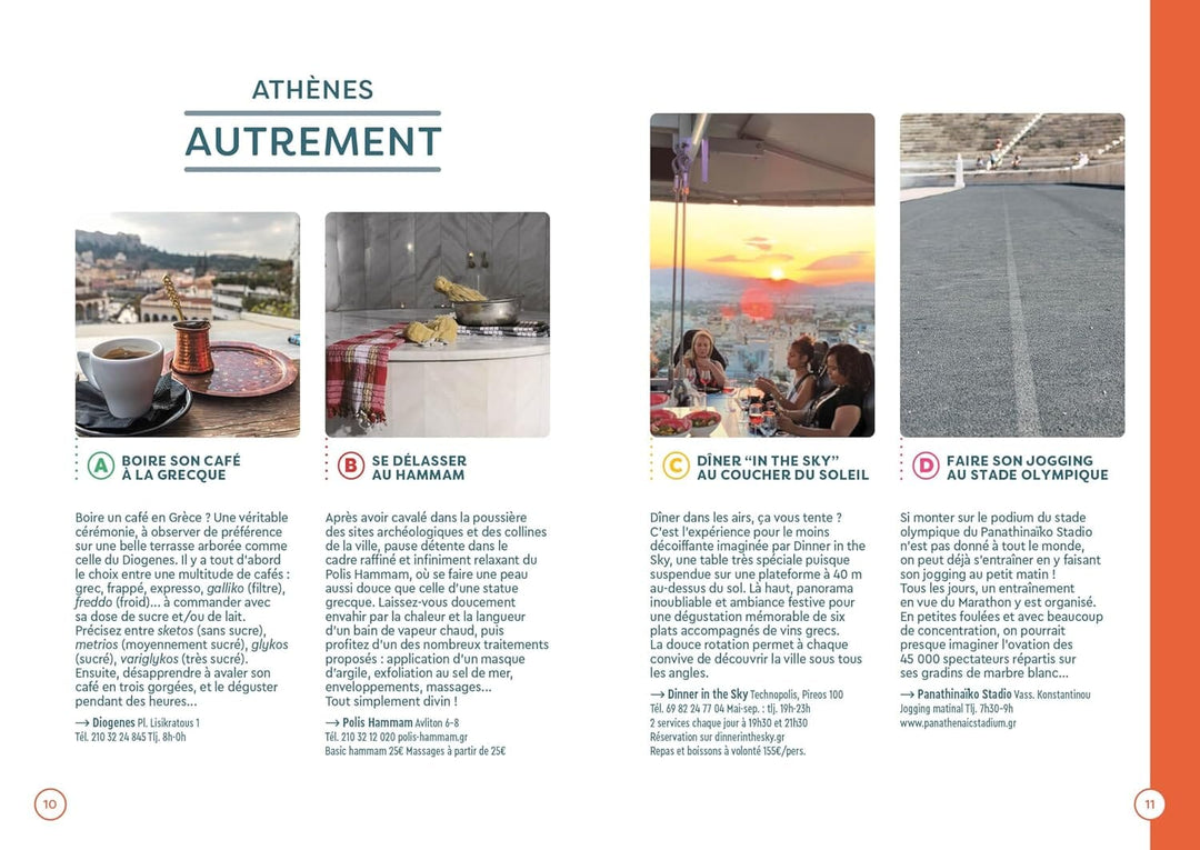 Plan détaillé d'Athènes | Cartoville carte pliée Gallimard 