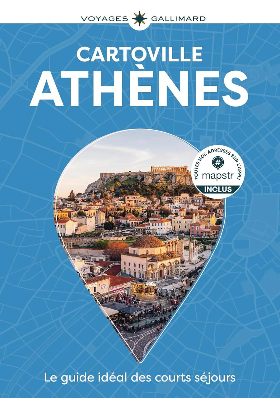 Plan détaillé d'Athènes | Cartoville carte pliée Gallimard 