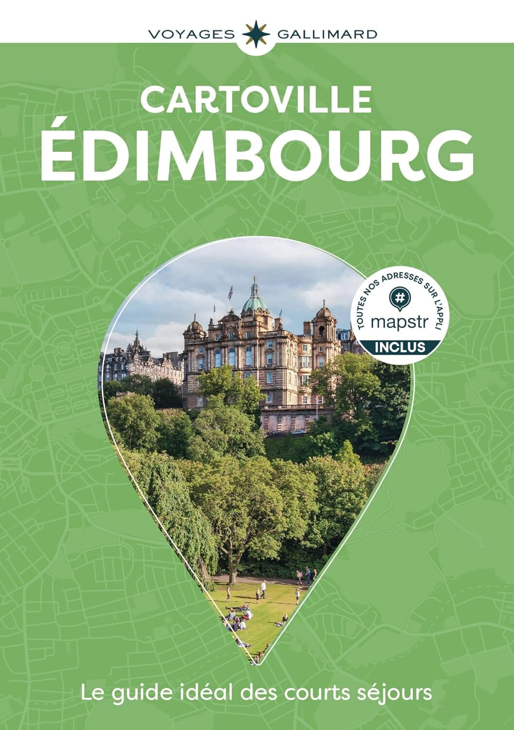 Plan détaillé d'Edimbourg (Ecosse) | Cartoville guide de voyage Gallimard