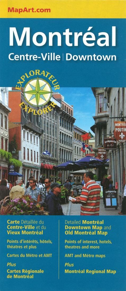 Plan détaillé du centre ville de Montréal | Canadian Cartographics Corporation plan de ville Canadian Cartographics Corporation Default Title