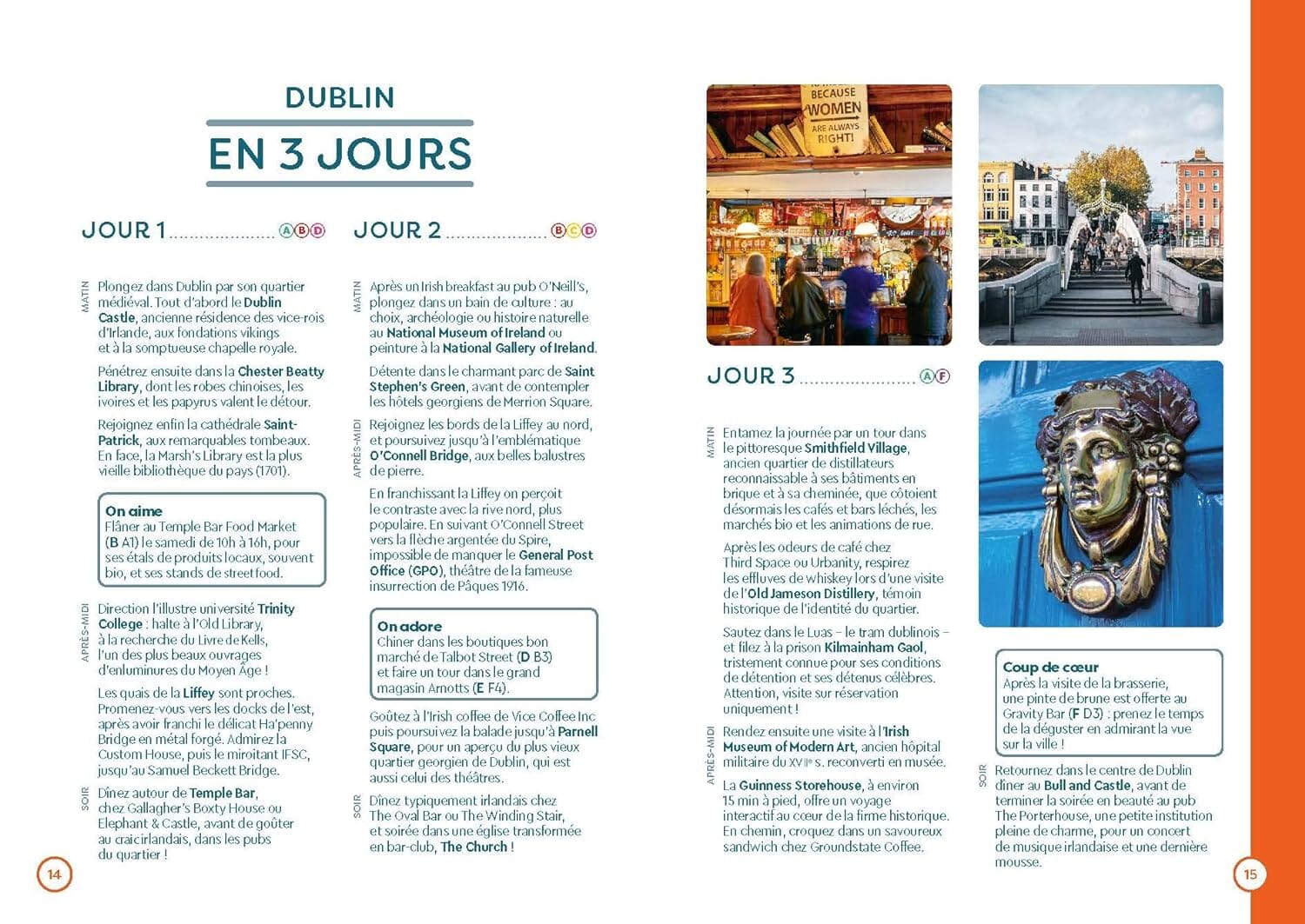 Guide de voyage de poche - Dublin - Édition 2024 | Cartoville guide de voyage Gallimard