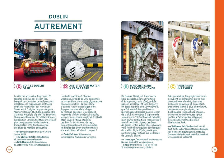 Plan détaillé - Dublin - Édition 2024 | Cartoville carte pliée Gallimard 