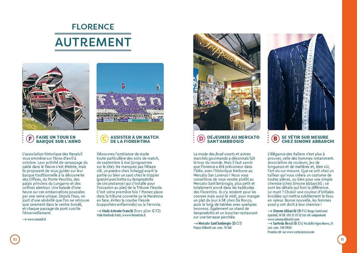 Plan détaillé - Florence - Édition 2024 | Cartoville carte pliée Gallimard 