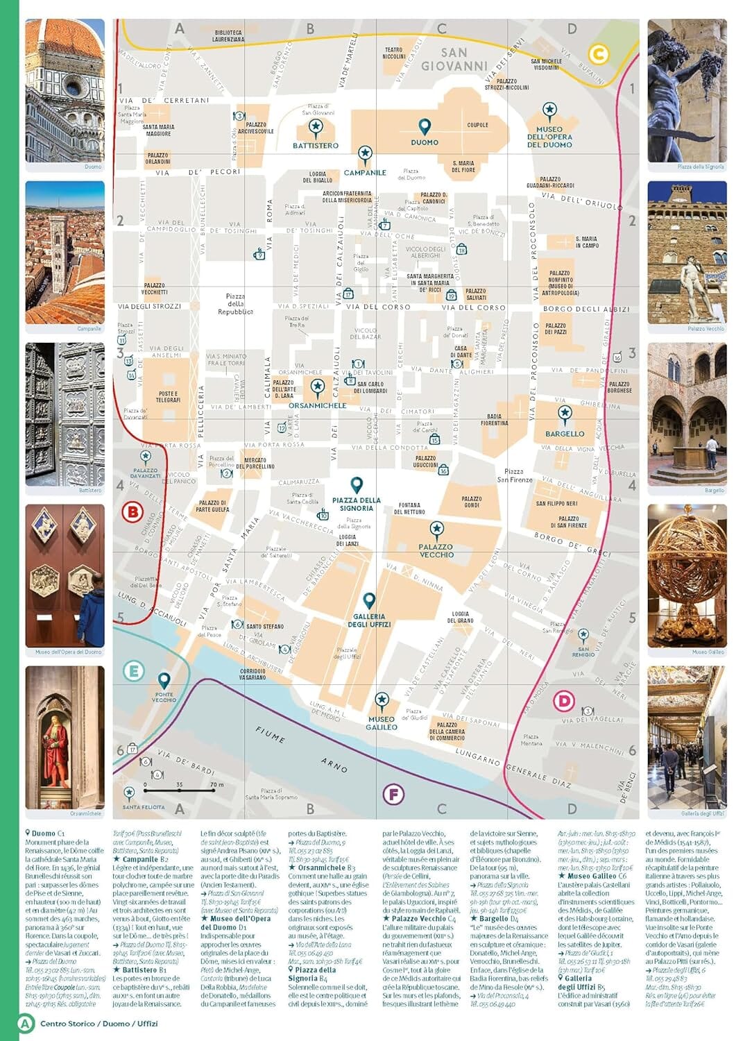 Guide de voyage de poche - Florence - Édition 2025 | Cartoville guide de voyage Gallimard