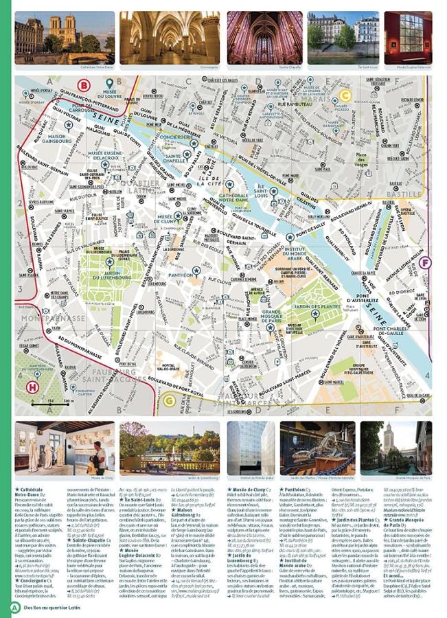 Plan détaillé - Grand Paris | Cartoville carte pliée Gallimard 