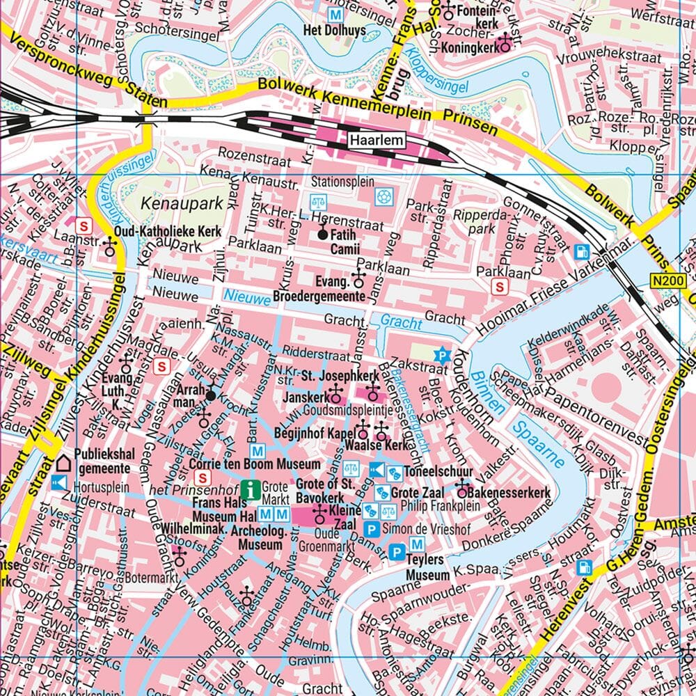 Plan détaillé - Haarlem | Freytag & Berndt carte pliée Freytag & Berndt 