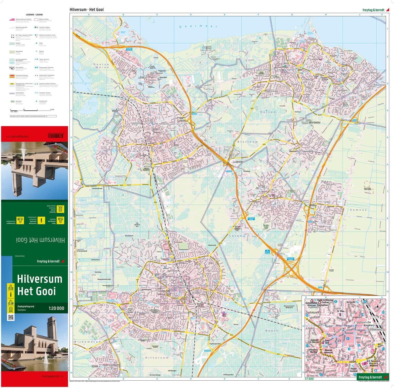 Plan détaillé - Hilversum 't Gooi | Freytag & Berndt plan de ville Freytag & Berndt