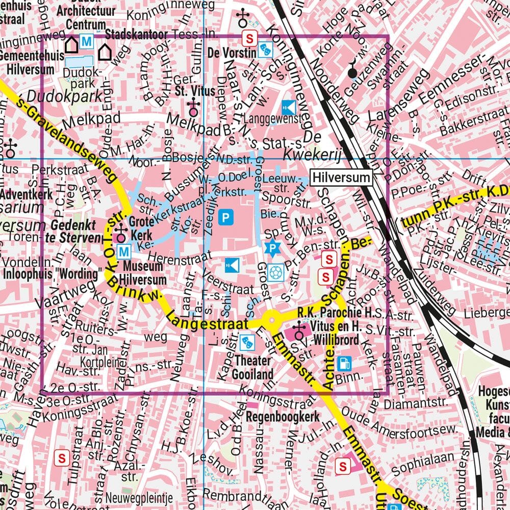 Plan détaillé - Hilversum 't Gooi | Freytag & Berndt plan de ville Freytag & Berndt