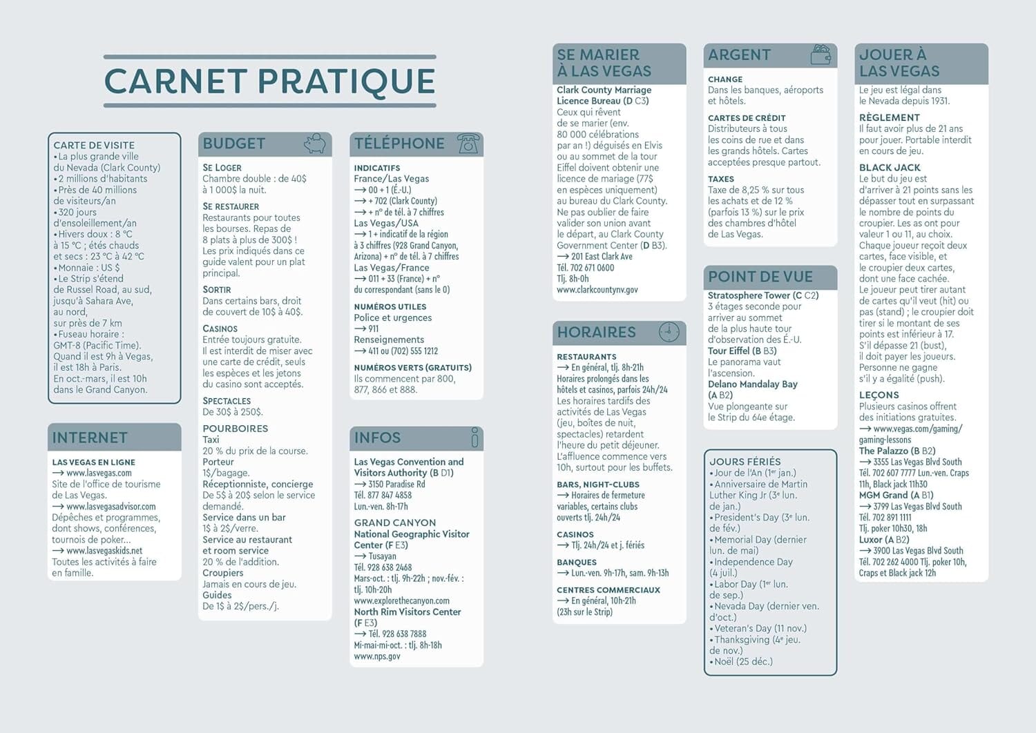 Guide de voyage de poche - Las Vegas | Cartoville guide de voyage Gallimard