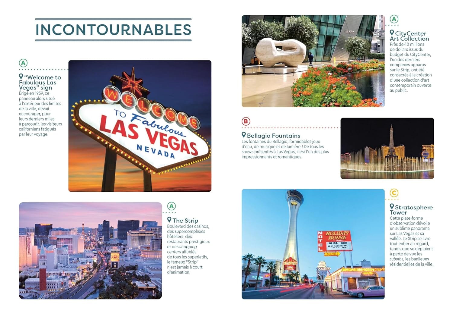 Guide de voyage de poche - Las Vegas | Cartoville guide de voyage Gallimard