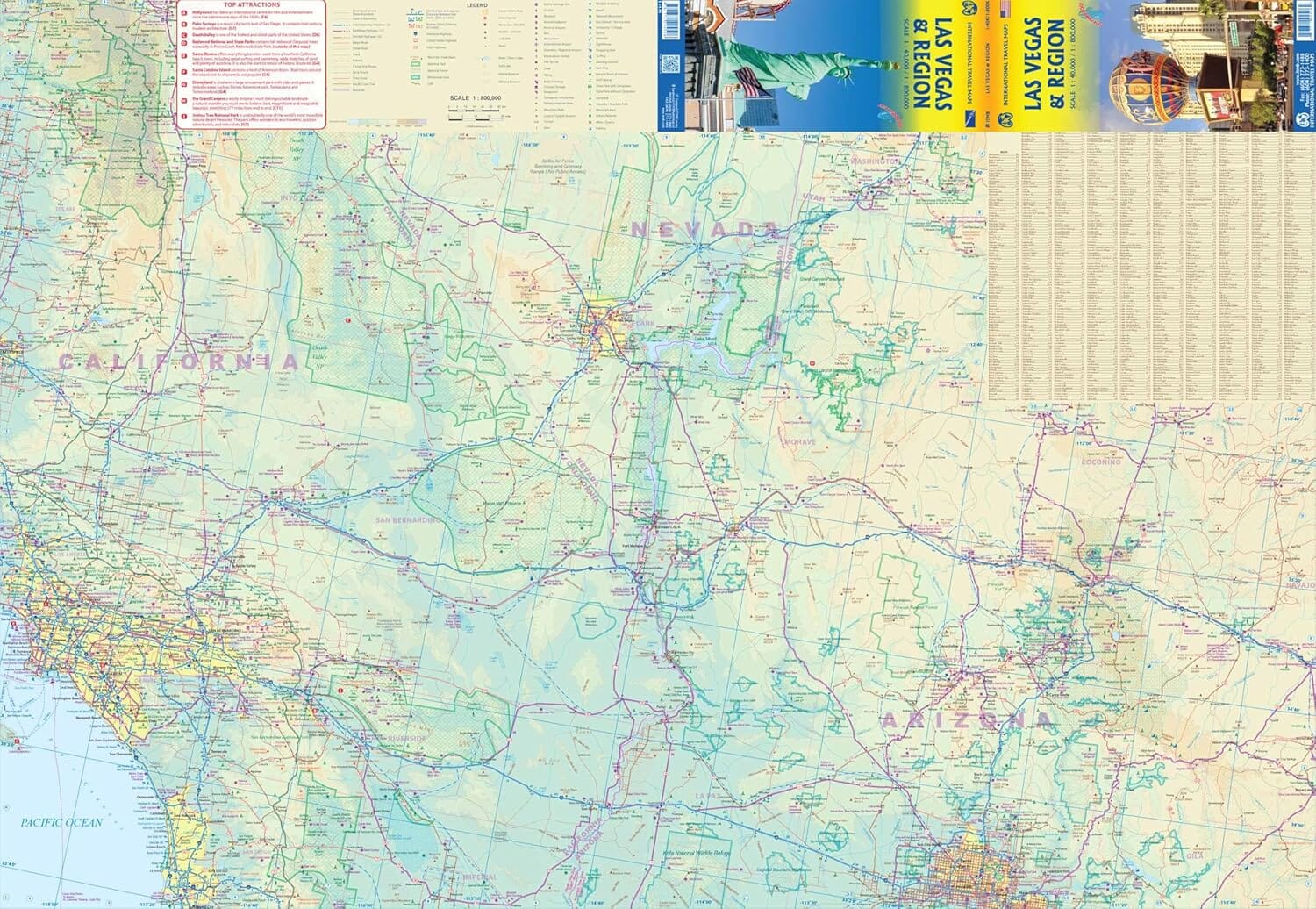 Plan détaillé - Las Vegas & région | ITM plan de ville ITM