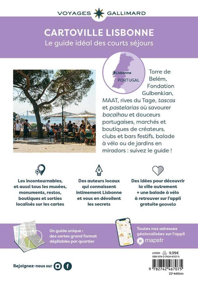 Guide de voyage de poche - Lisbonne 2025/26 | Cartoville guide de voyage Gallimard