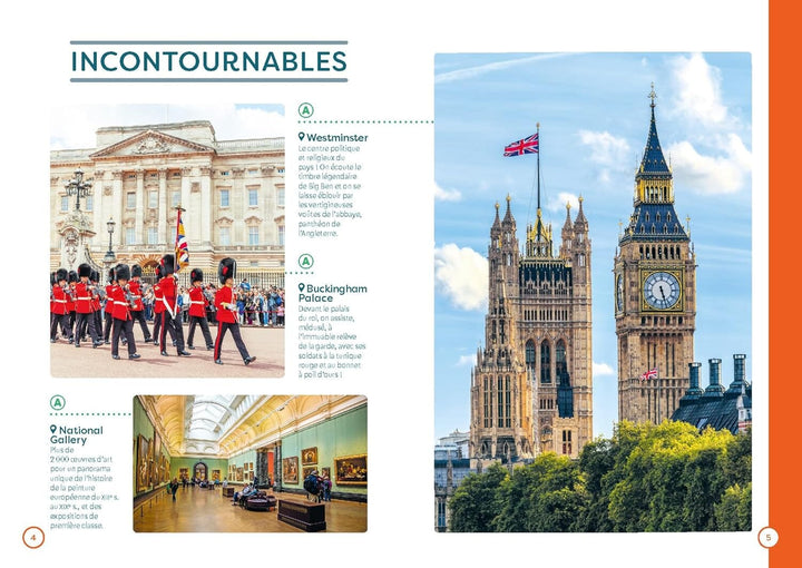 Plan détaillé - Londres 2024/25 | Cartoville carte pliée Gallimard 