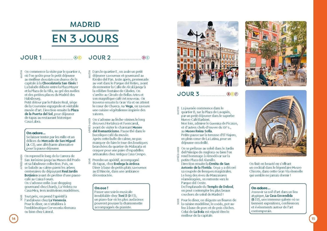 Plan détaillé - Madrid - Édition 2024 | Cartoville carte pliée Gallimard 
