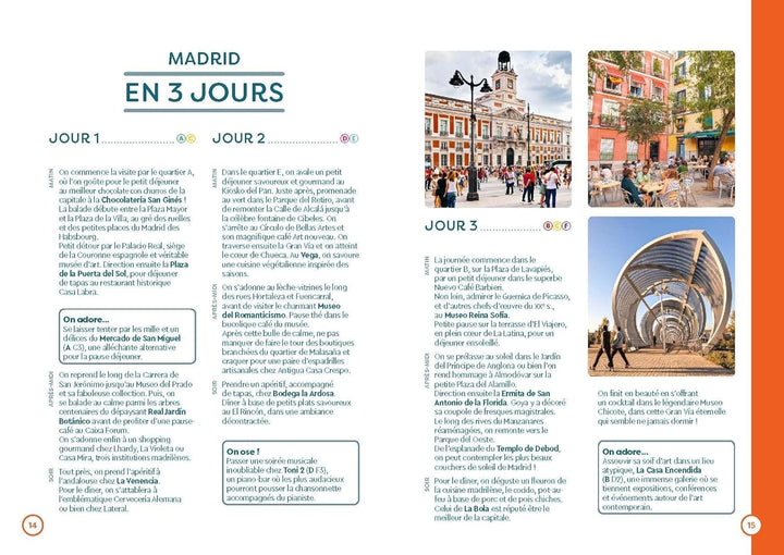 Plan détaillé - Madrid - Édition 2024 | Cartoville carte pliée Gallimard 