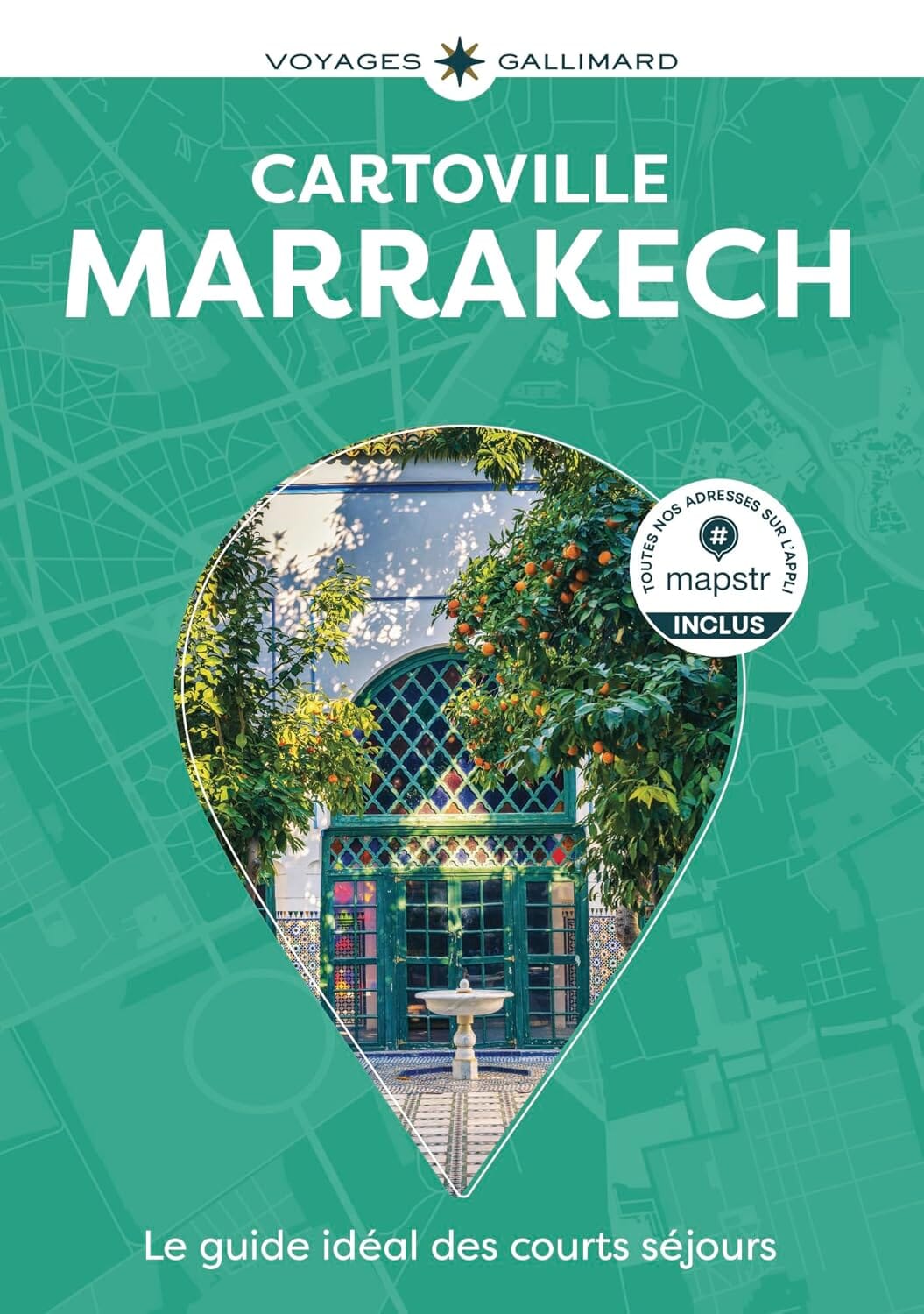 Plan détaillé - Marrakech | Cartoville carte pliée Gallimard 