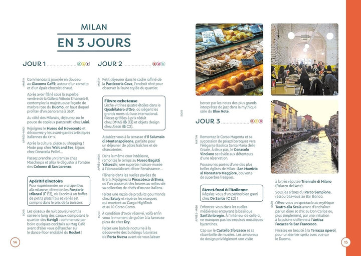 Plan détaillé - Milan | Cartoville carte pliée Gallimard 