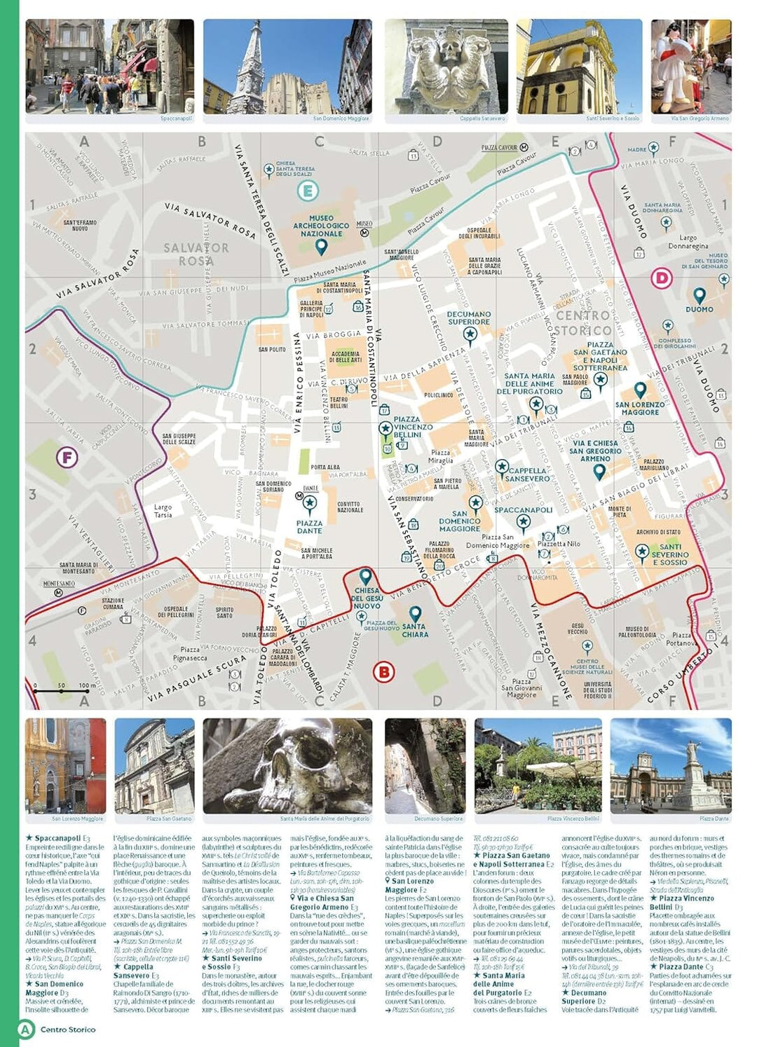 Plan détaillé - Naples - Édition 2024 | Cartoville carte pliée Gallimard 