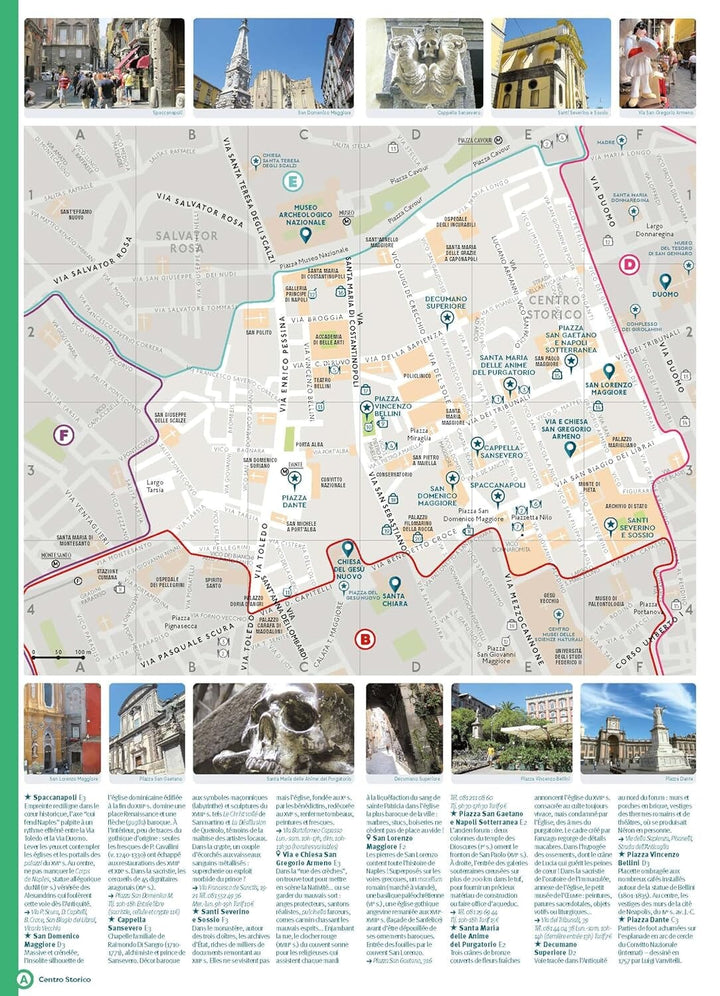 Plan détaillé - Naples - Édition 2024 | Cartoville carte pliée Gallimard 