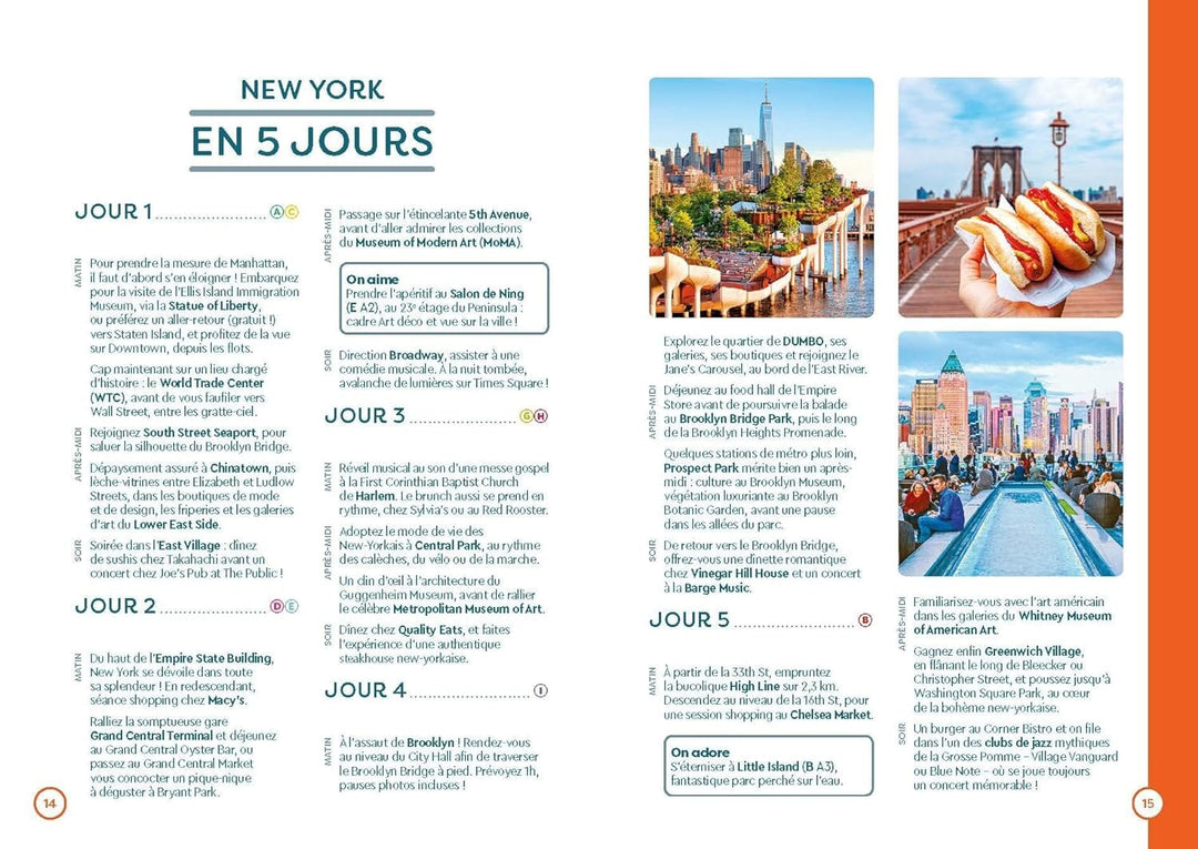 Plan détaillé - New York 2024/25 | Cartoville carte pliée Gallimard 