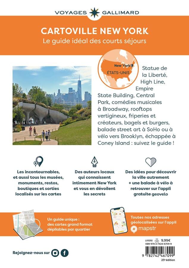 Guide de voyage de poche- New York 2025/26 | Cartoville guide de voyage Gallimard