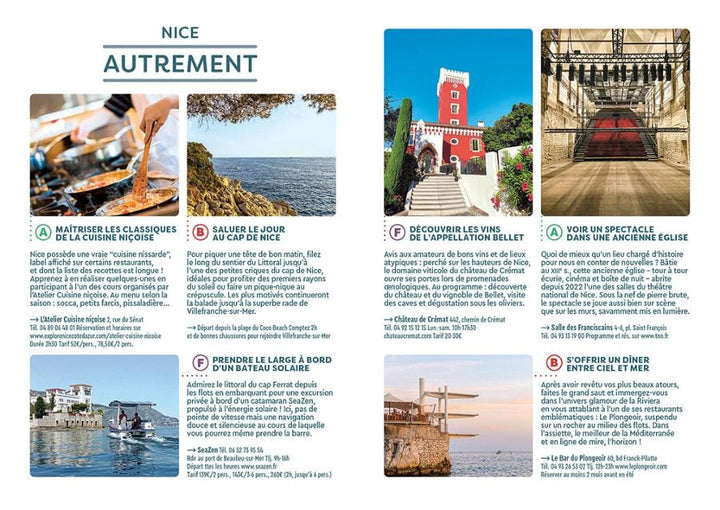 Plan détaillé - Nice | Cartoville carte pliée Gallimard 