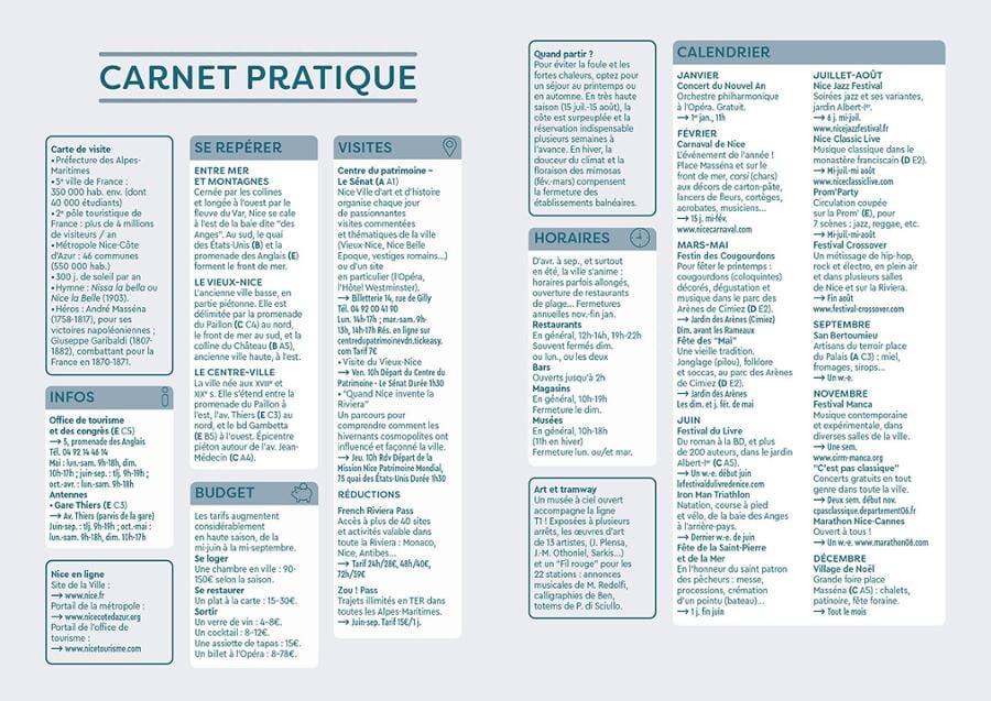 Guide de voyage de poche - Nice | Cartoville guide de voyage Gallimard
