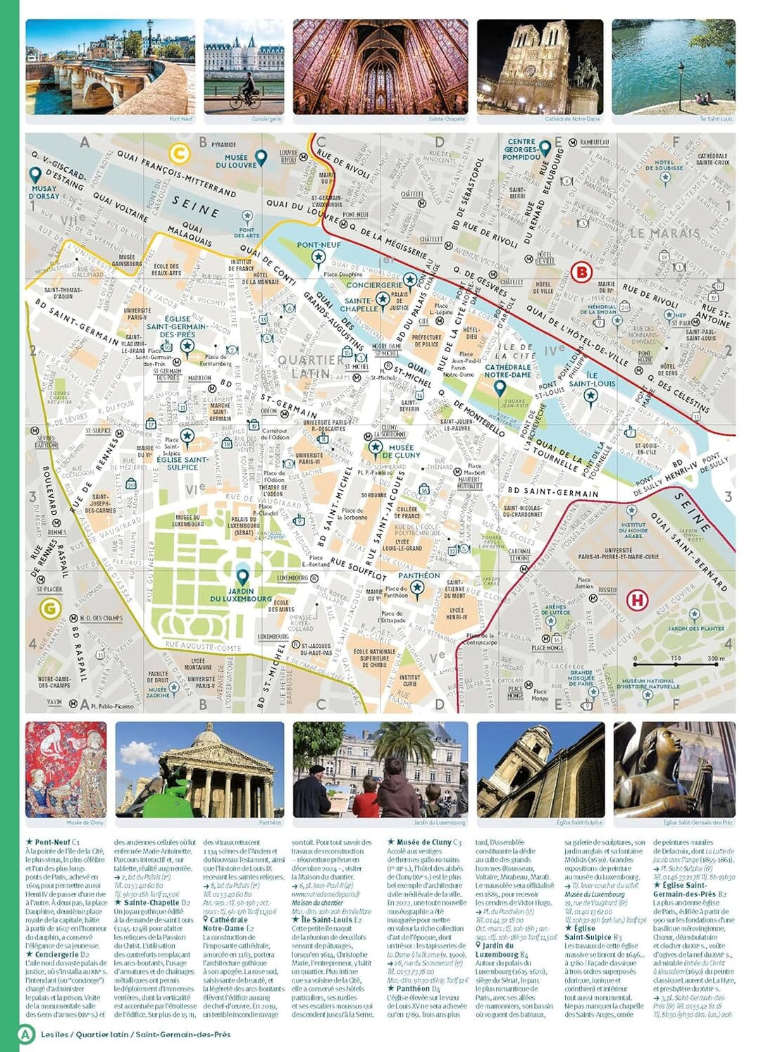 Plan détaillé - Paris 2024/25 | Cartoville carte pliée Gallimard 