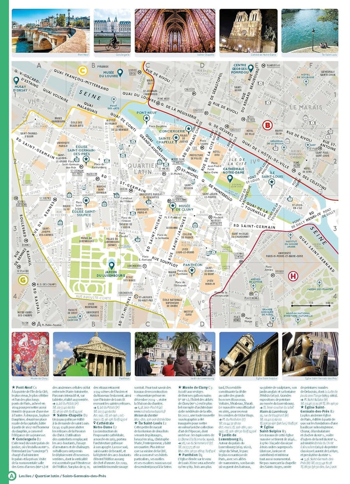 Plan détaillé - Paris 2024/25 | Cartoville carte pliée Gallimard 