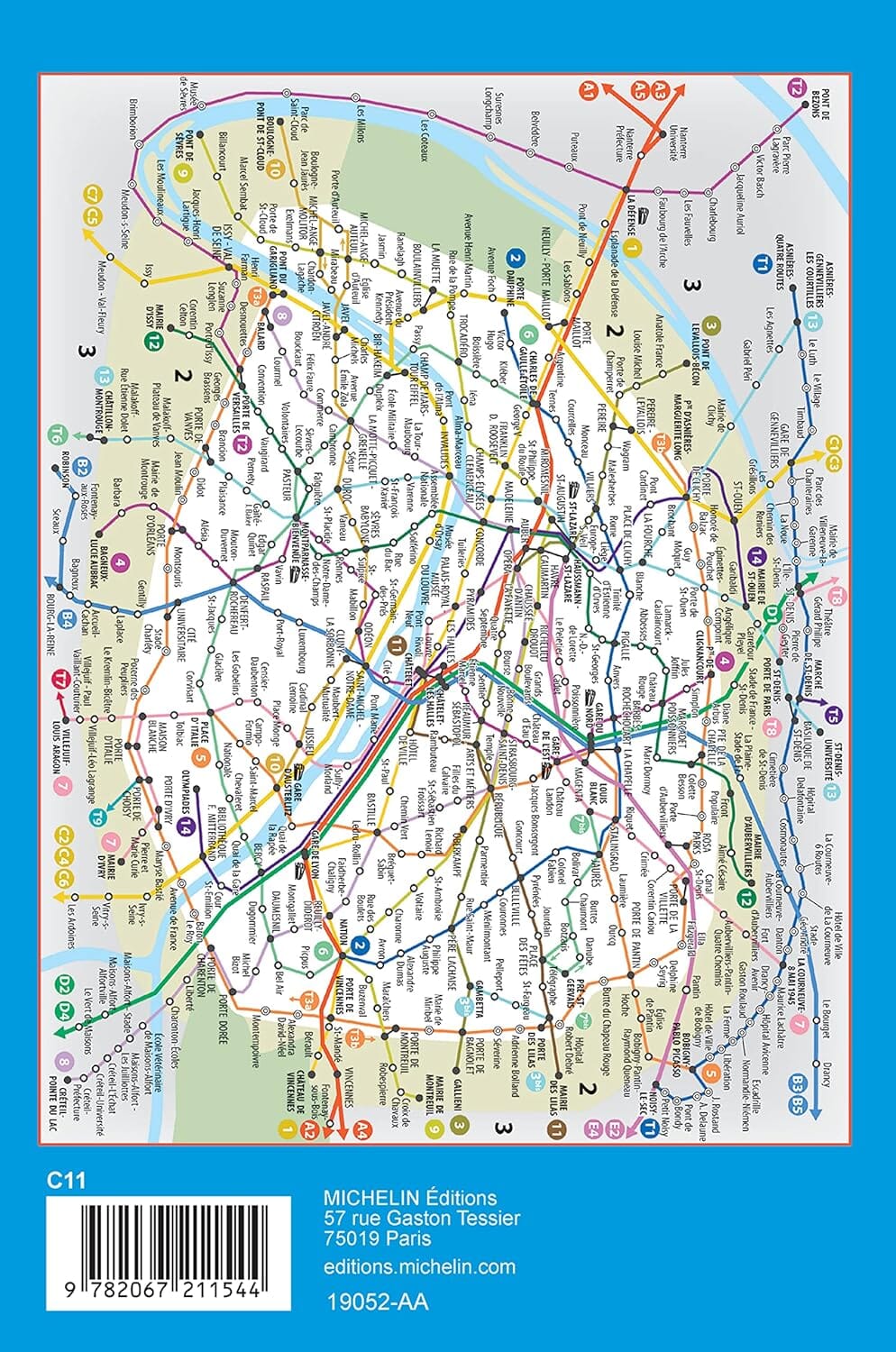 Plan détaillé - Paris | Michelin plan de ville Michelin 