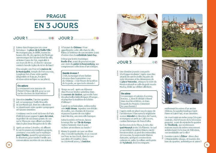 Plan détaillé - Prague 2024/25 | Cartoville carte pliée Gallimard 