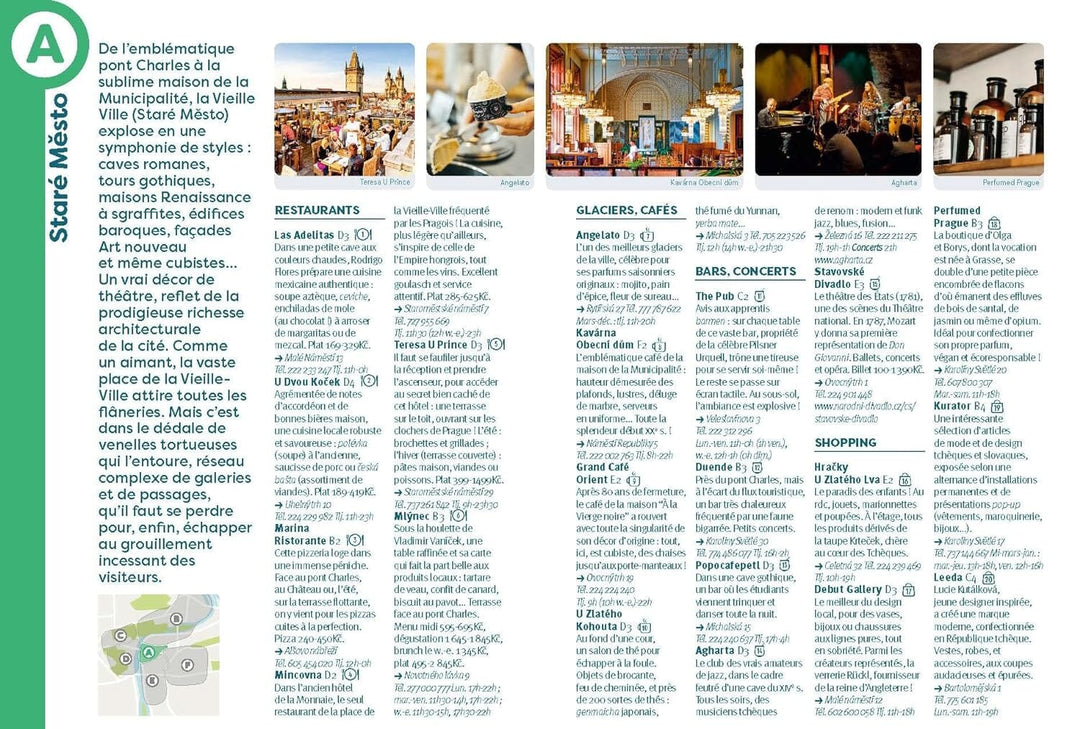 Plan détaillé - Prague 2024/25 | Cartoville carte pliée Gallimard 