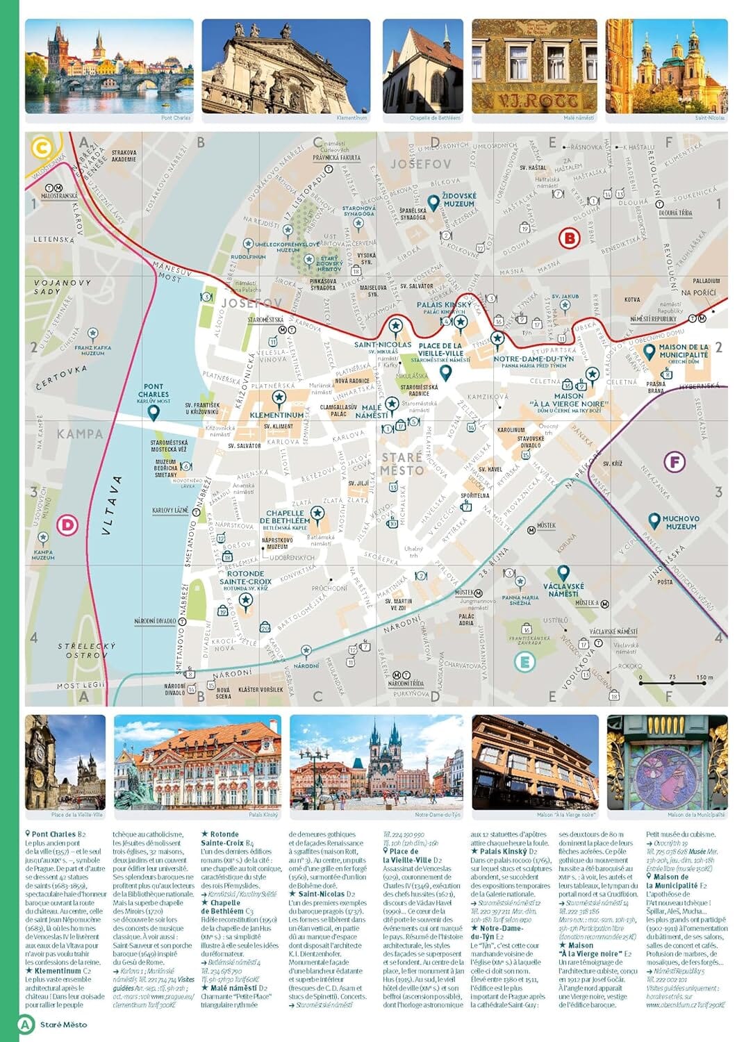 Plan détaillé - Prague 2025/26 | Cartoville guide de voyage Gallimard