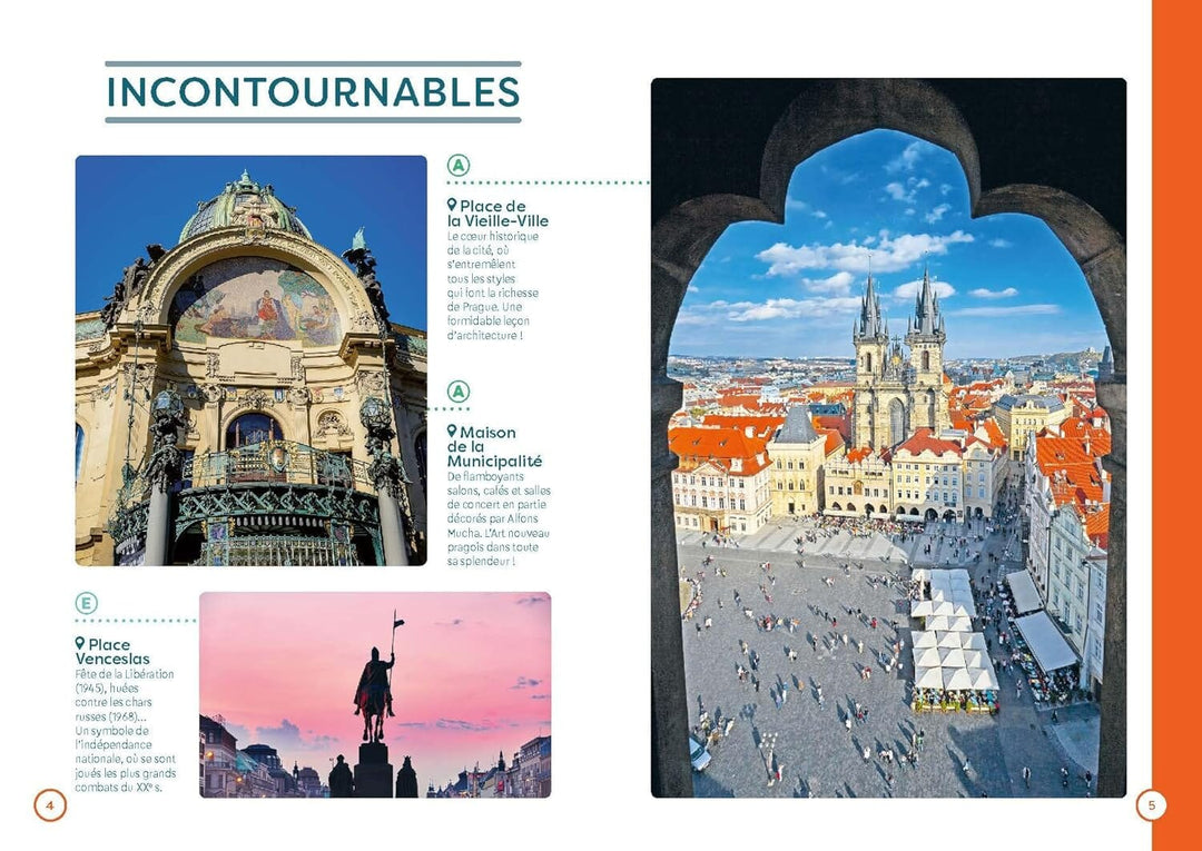 Plan détaillé - Prague 2024/25 | Cartoville carte pliée Gallimard 