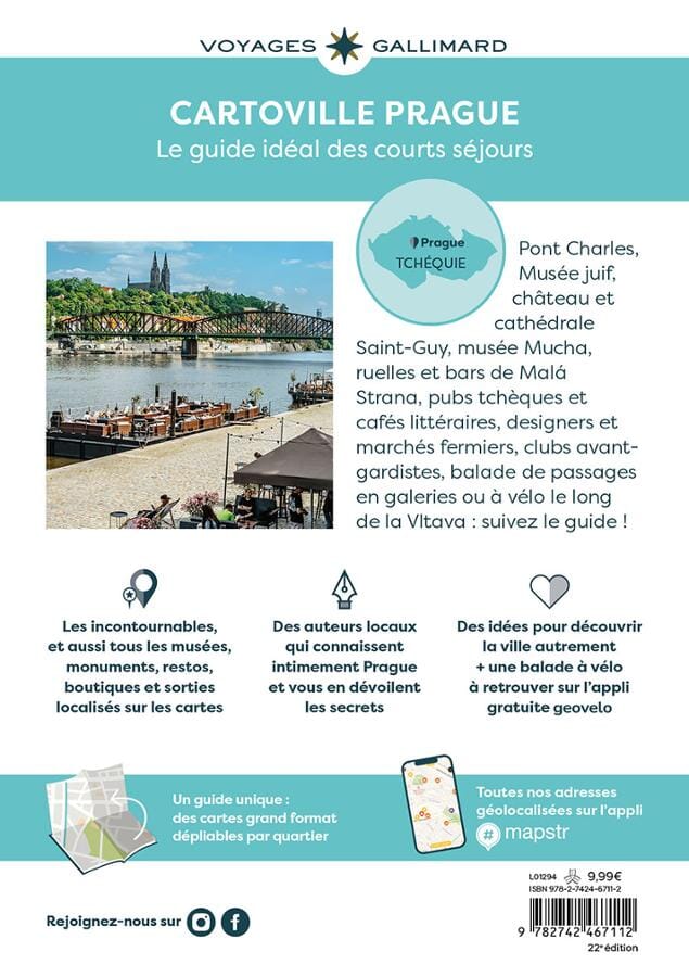 Plan détaillé - Prague 2025/26 | Cartoville guide de voyage Gallimard